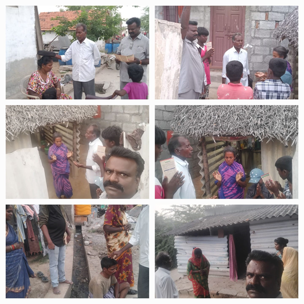 A donation was made to Apostle S. Anandababu for children's ministry